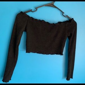 Off-Shoulder Crop Top